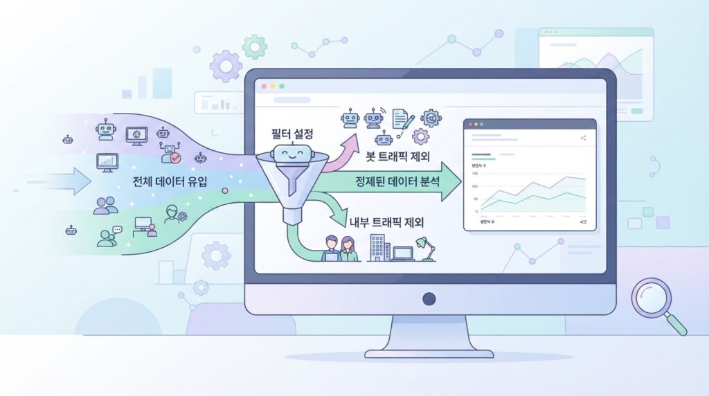 GA4 봇 트래픽과 내부 트래픽을 걸러내는 설정 대표 이미지