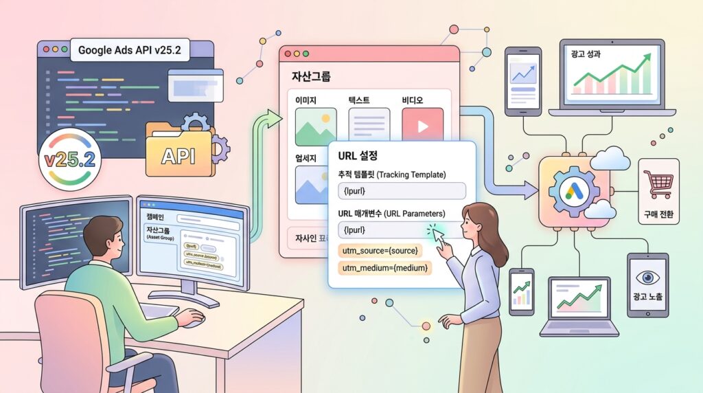 구글애즈 API v25.2 공개 — Performance Max 자산그룹에서 추적 템플릿과 URL 파라미터를 직접 설정한다 대표 이미지